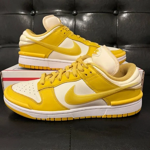 Women’s Nike Dunk Low Twist “Vivid Sulfur / Coconut Milk” Sz 11 - Picture 1 of 7
